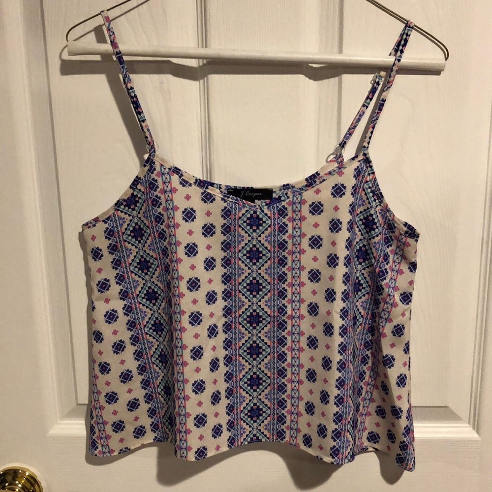 Tribal print summer tank top